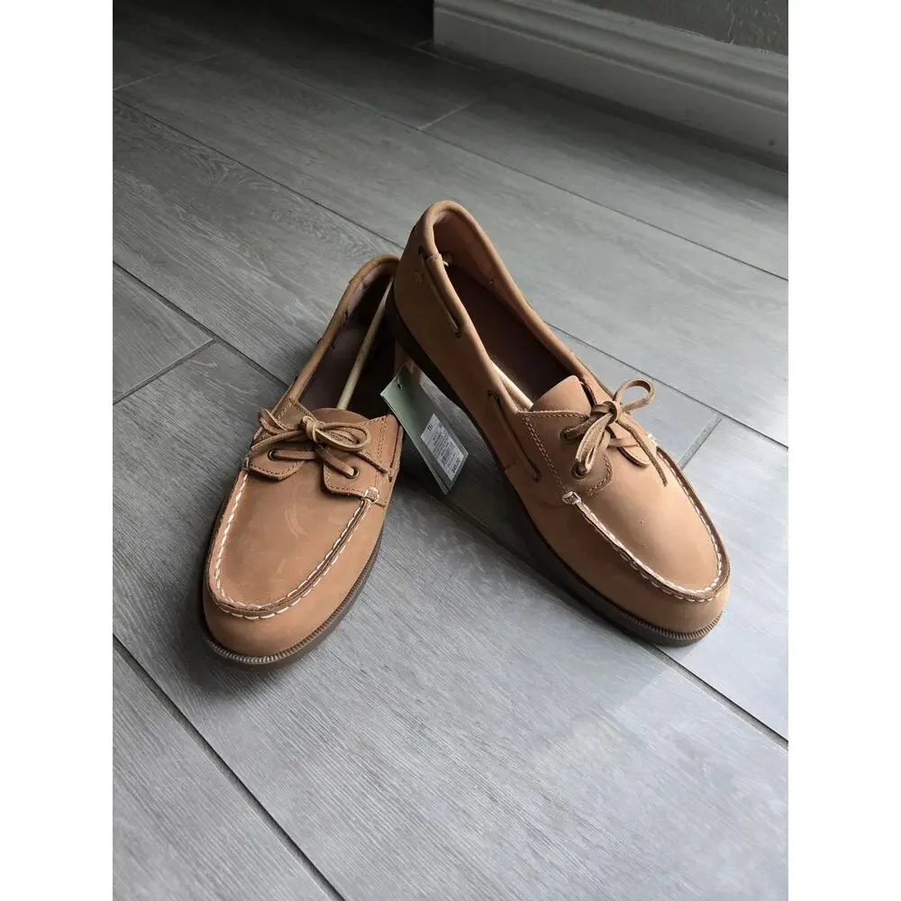 Goodfellow & Co Men's Bennett Genuine Leather Loafers Cognac Brown Size 11.5 NWT